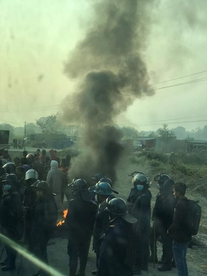 धनुषाको पौरताहामा किसान आन्दोलनमा प्रहरीले चलाए गोलि ,५ जना घाइते