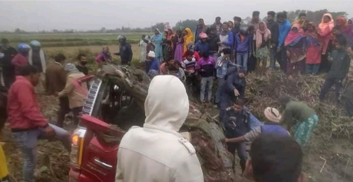 रौतहटमा भारतीय कार दुर्घटना हुँदा चार जनाको मृत्यु