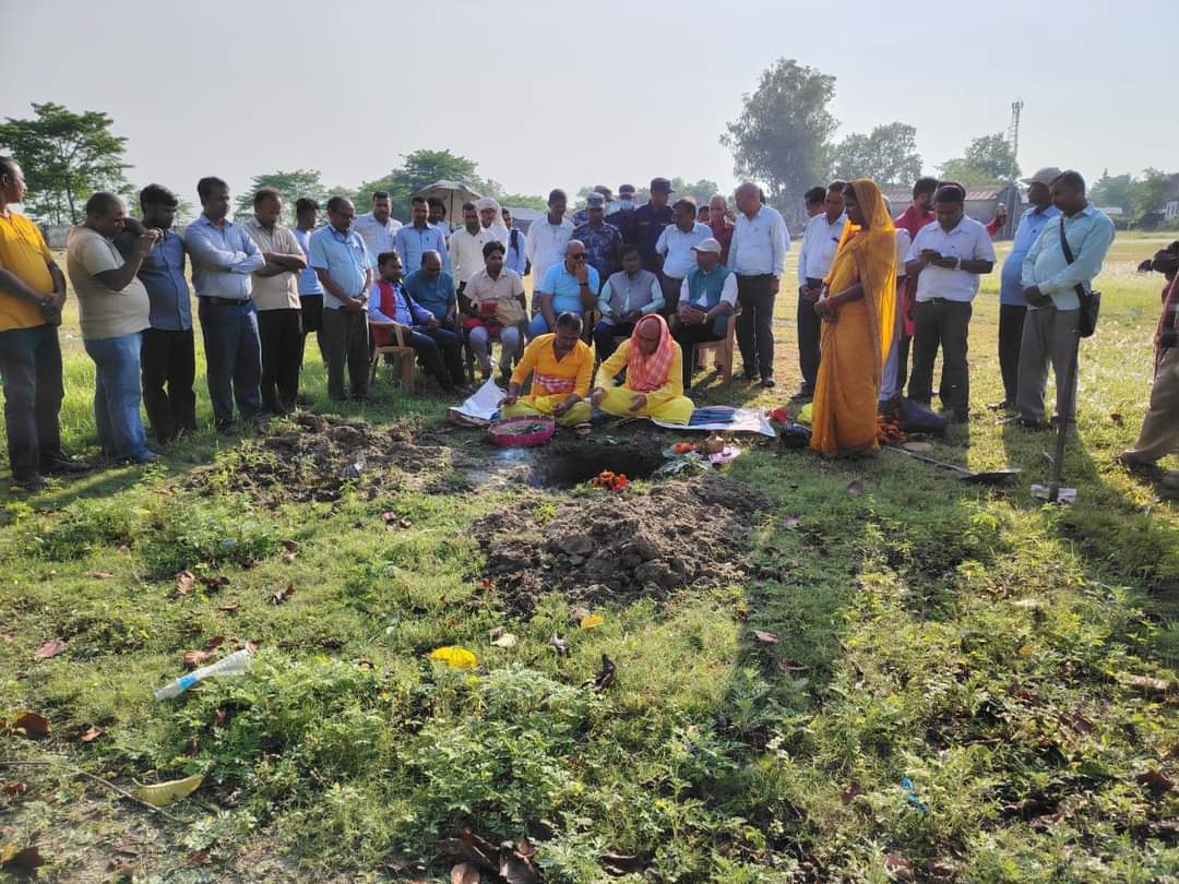 जनमतका नेता डा.जयकान्तद्वारा भारदह बहुमुखी क्याम्पसको भवन शिलान्यास